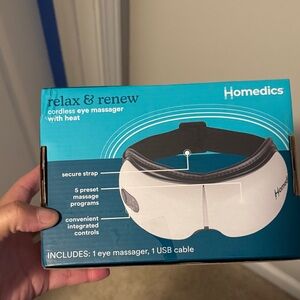 Homedics White Cordless Eye Massager with Heat